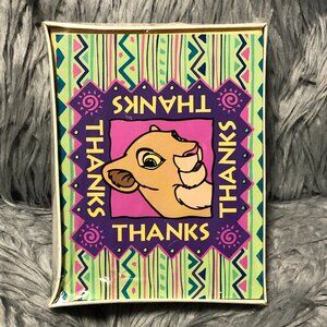 Vintage Hallmark Disney Lion King Nala Stationary Thank You Cards
